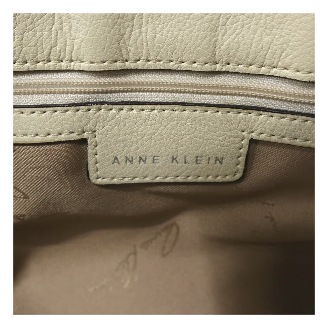 ANNE KLEIN 앤클라인 크림 아이보리 2way 숄더 레더백 상품이미지10