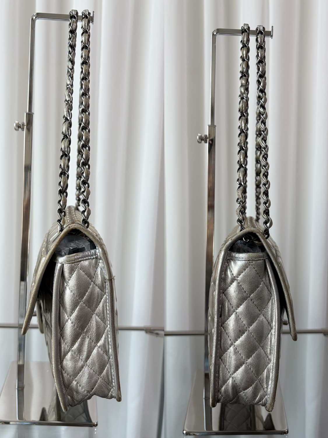 샤넬 실버 아이스 큐브 플랩백 리미티드 에디션 상품이미지6