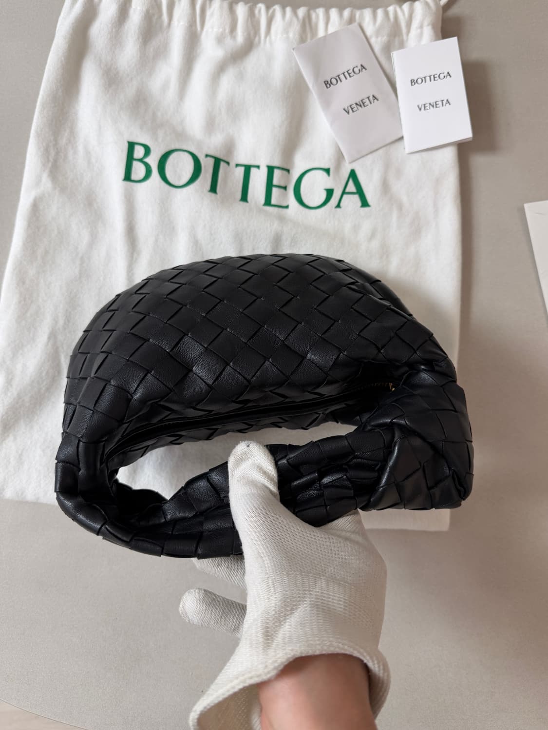 정품) 보테가베네타 조디백 미니 블랙  상품이미지5