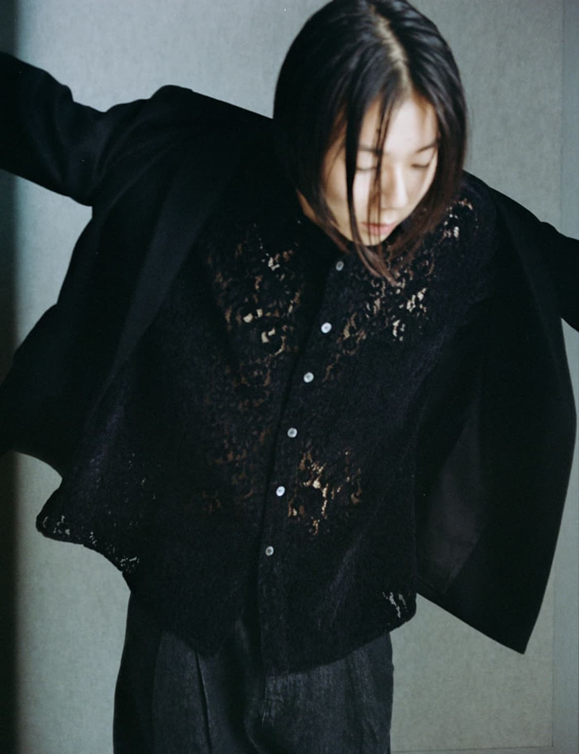 유스 플라워 셔츠 m 상품이미지3