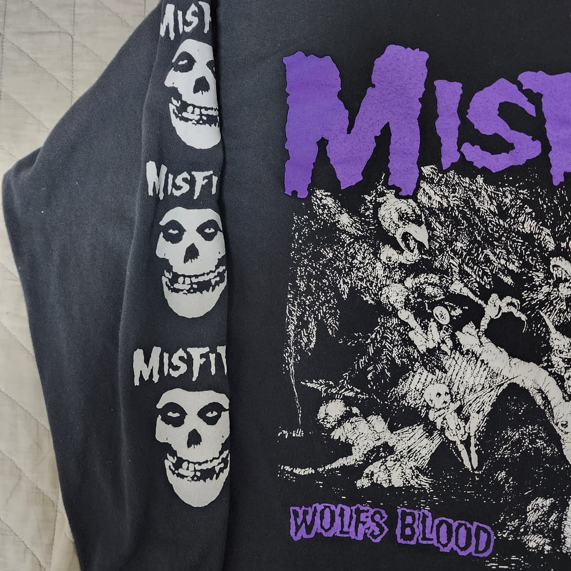 [L] 00s 미스핏츠 Misfits 울프스 블러드 빈티지 밴드티 롱슬리 상품이미지3