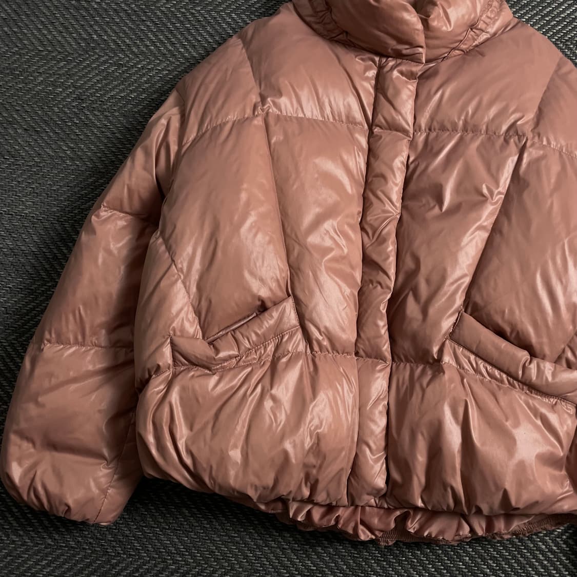 베네통 우먼스 글로시 덕 다운 패딩 점퍼y 4398 상품이미지4