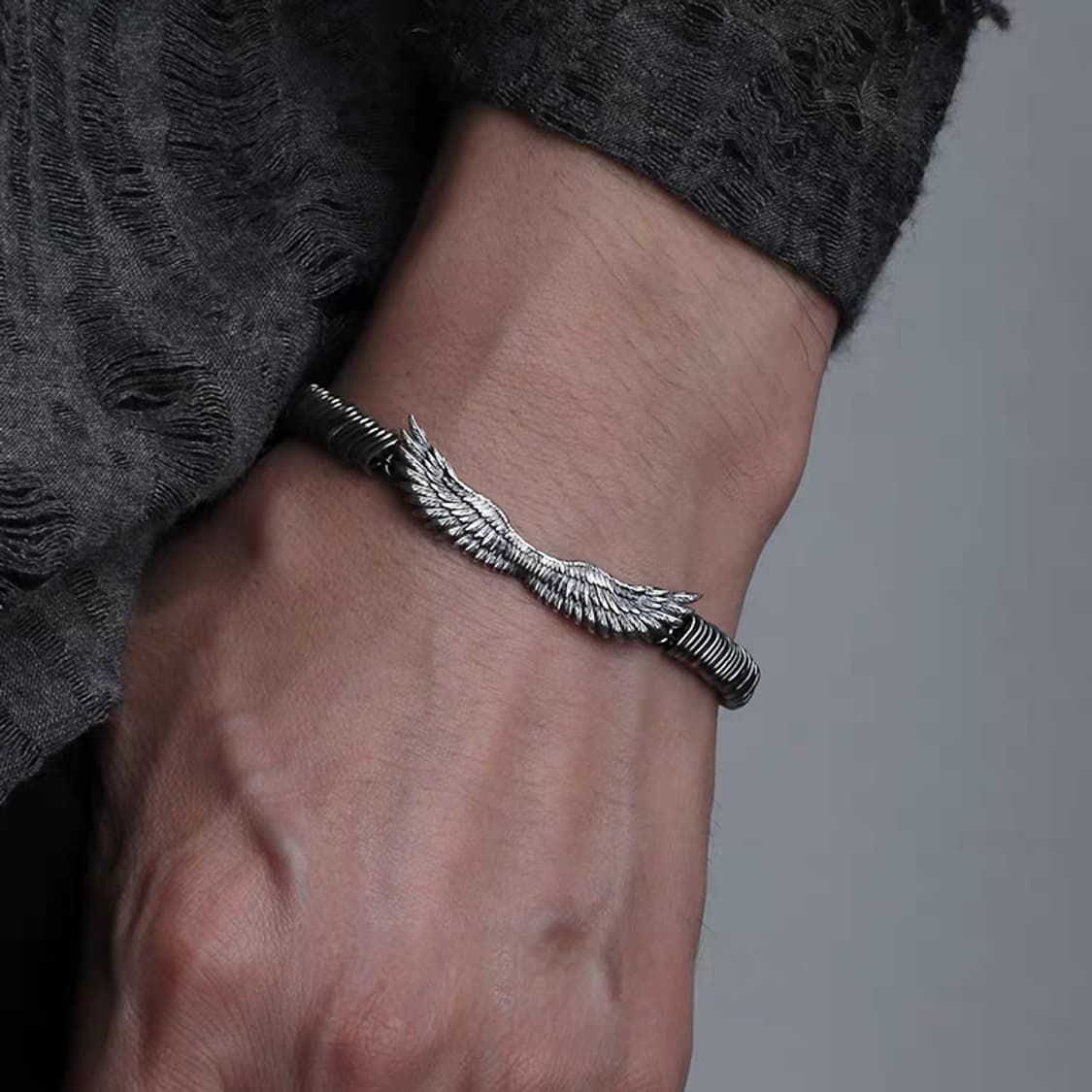 Oceanora 925 실버 윙 트위스트 체인 브레이슬릿 상품이미지3