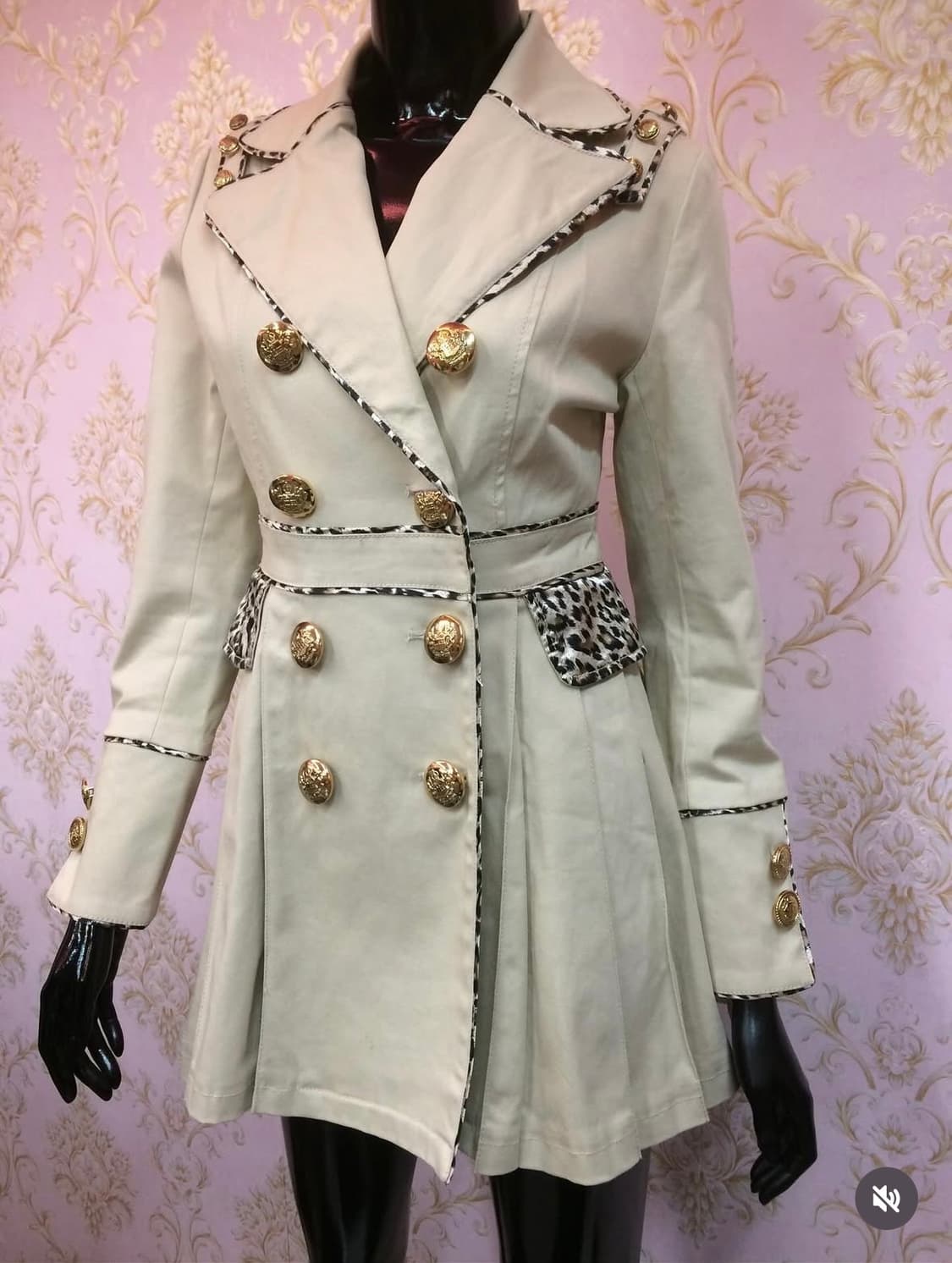 D.I.A 트렌치 코트 아이보리 색 판매 상품이미지2