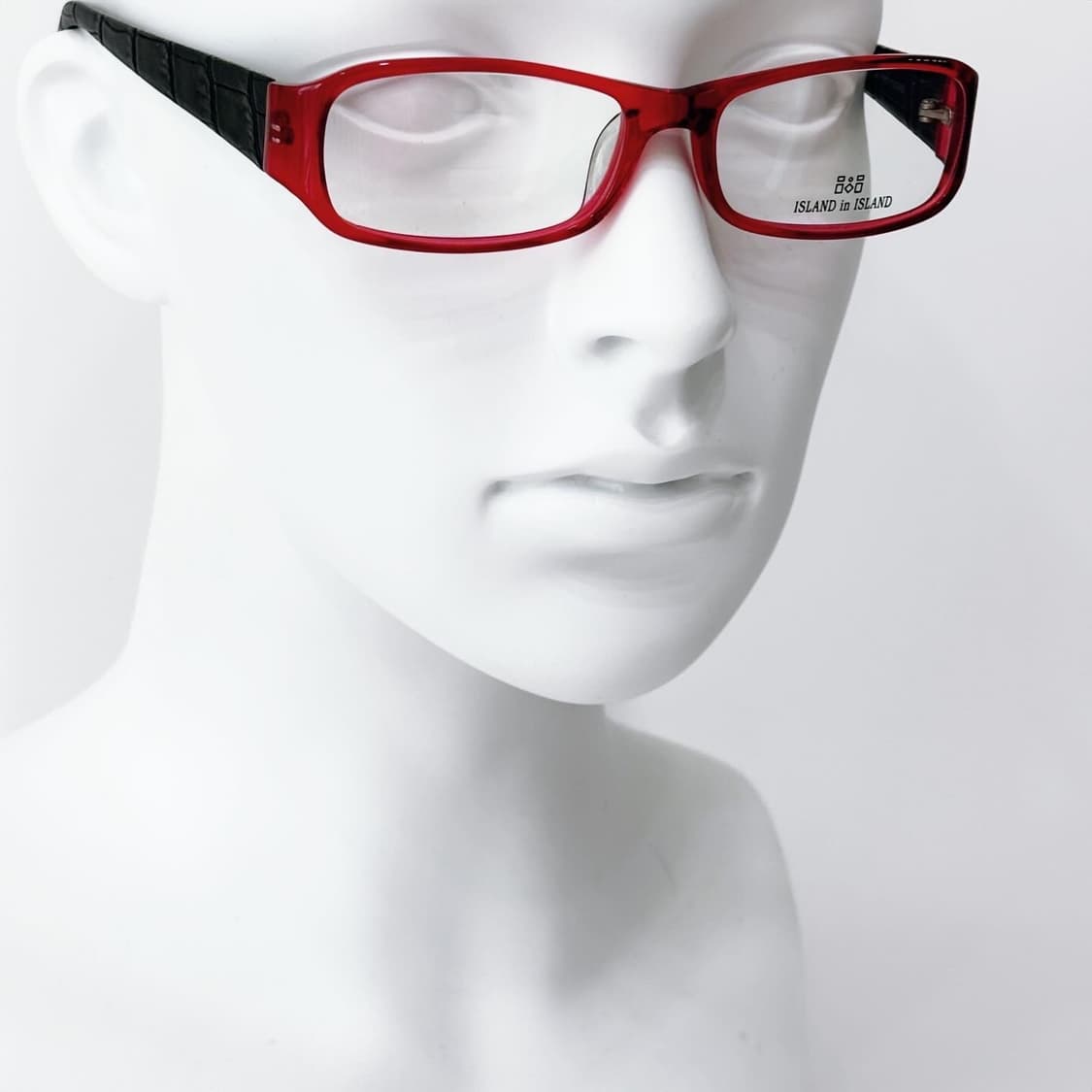 ISLAND in ISLAND 레드 가죽 뿔테 안경 상품이미지7