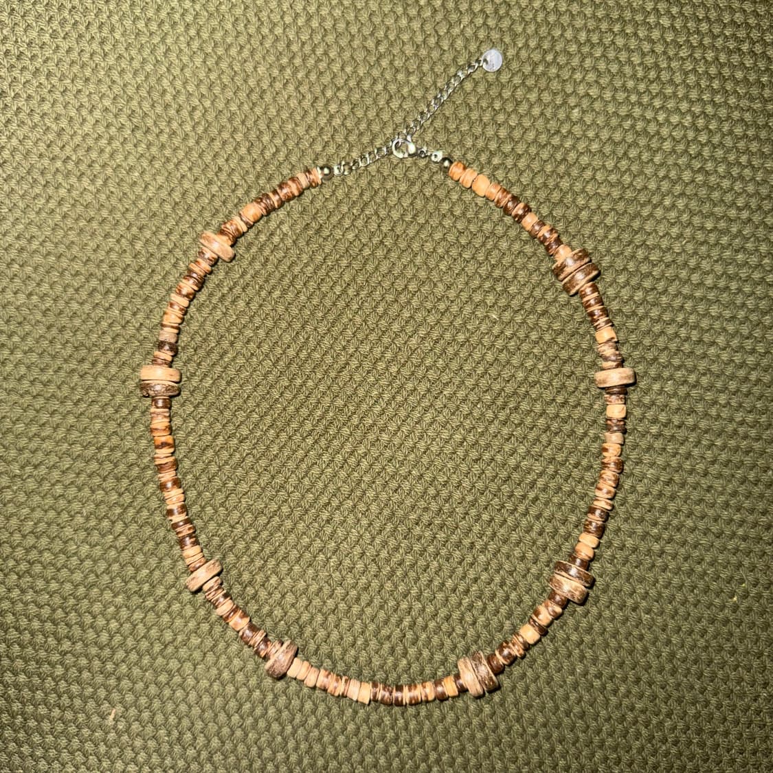 빈티지 우드비즈 목걸이 상품이미지1