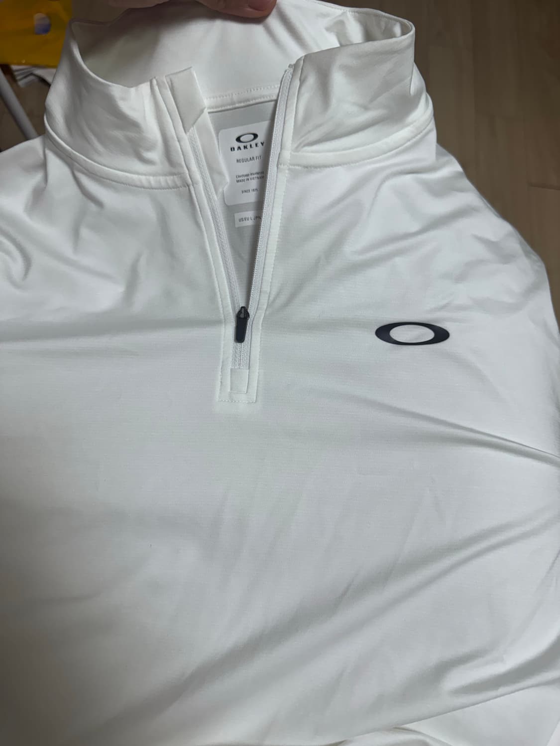 오클리 화이트 긴팔 하프집업xl 상품이미지2