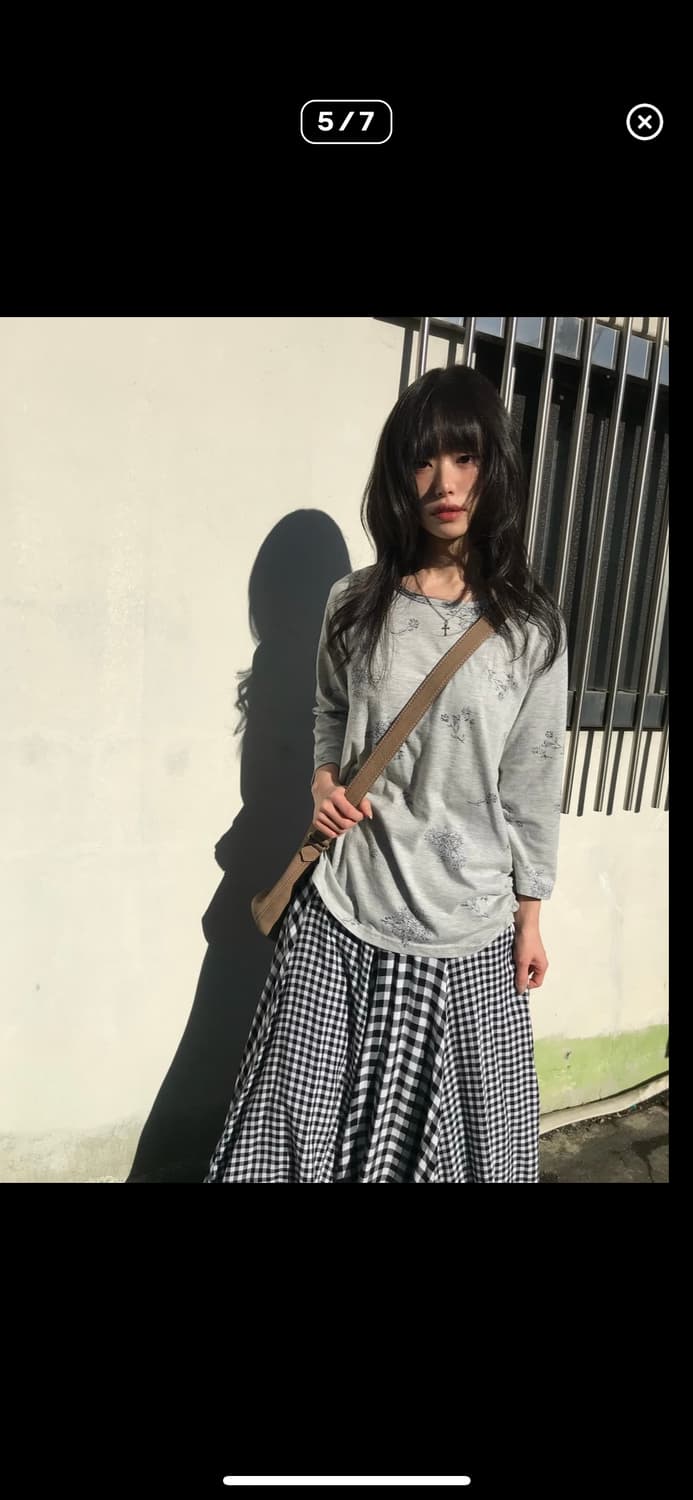 모호 빈티지 플로럴 슬리브 상품이미지5