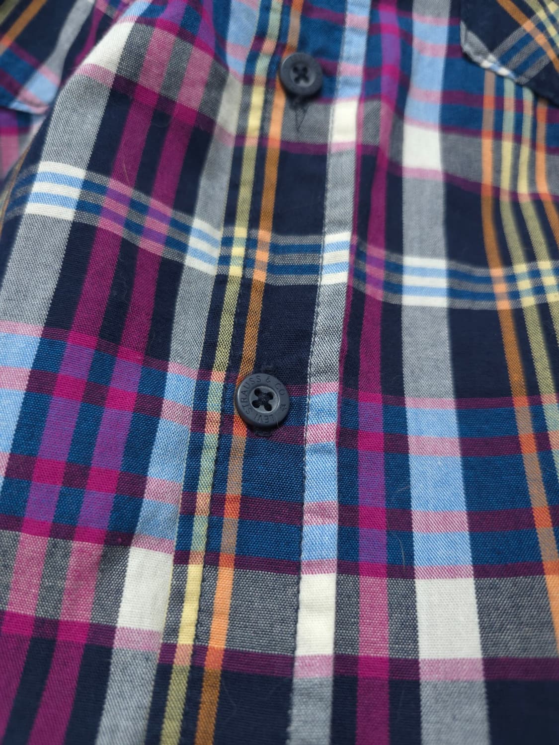 리바이스 여성 레드탭 퍼플 멀티 체크 웨스턴 셔츠(66) 상품이미지6