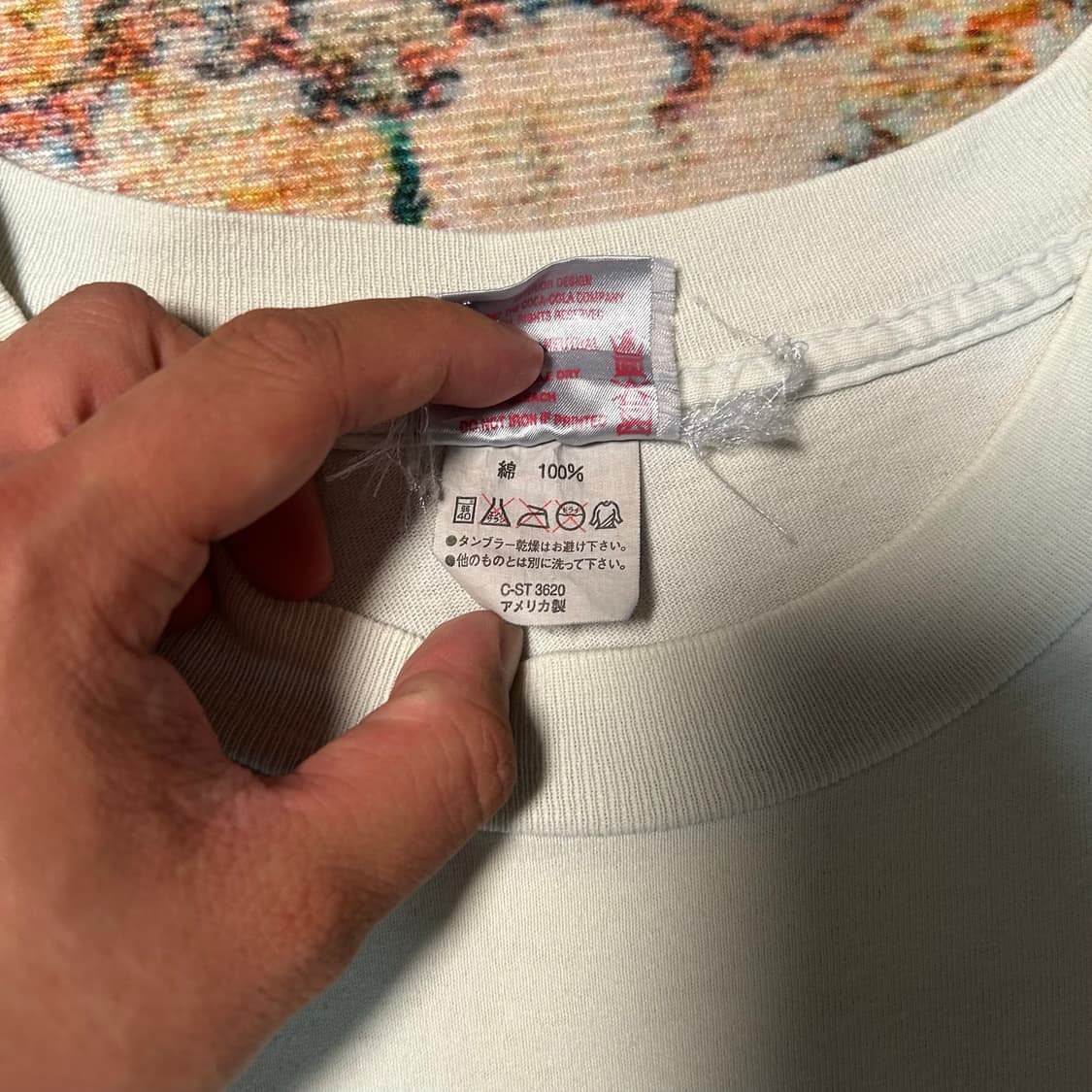 [XL] 90s 미국 생산 코카콜라 싱글스티치 프로모 반팔 상품이미지5