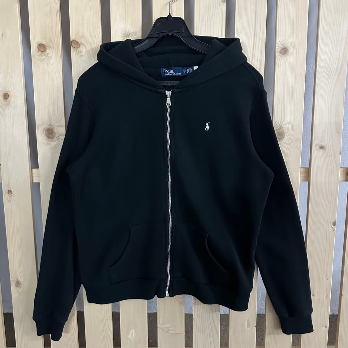 (XS) 폴로 랄프로렌 블랙 후드집업 상품이미지1
