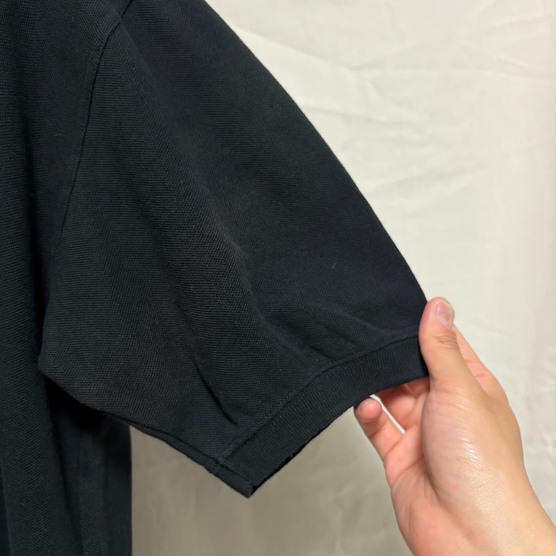 나이키 블랙 스우시 로고 반팔 카라티 / 블랙, XL 상품이미지10