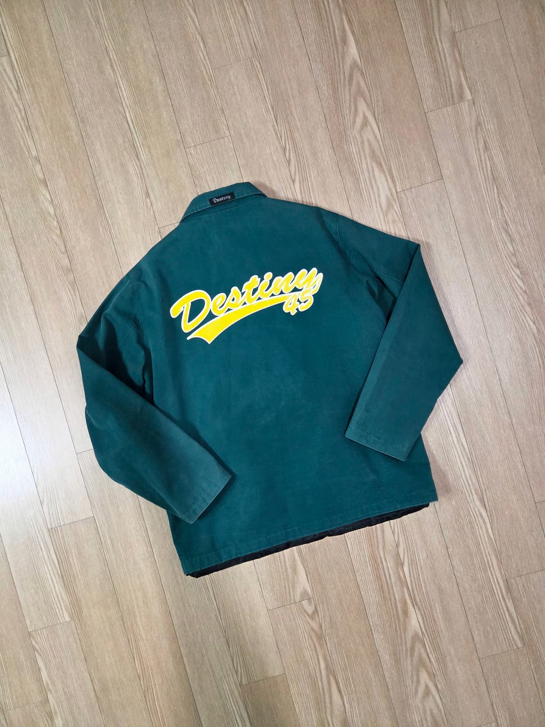 Destiny 그린 원워싱 코치 재킷 상품이미지4