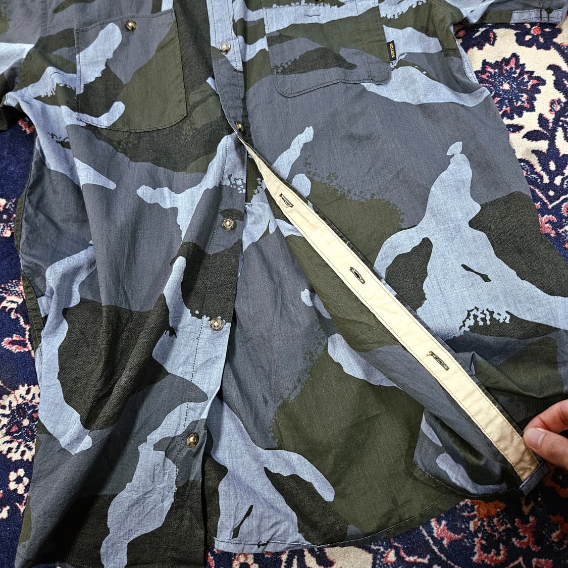 BURTON in USA 블루 카모플라쥬 반팔 셔츠 상품이미지6