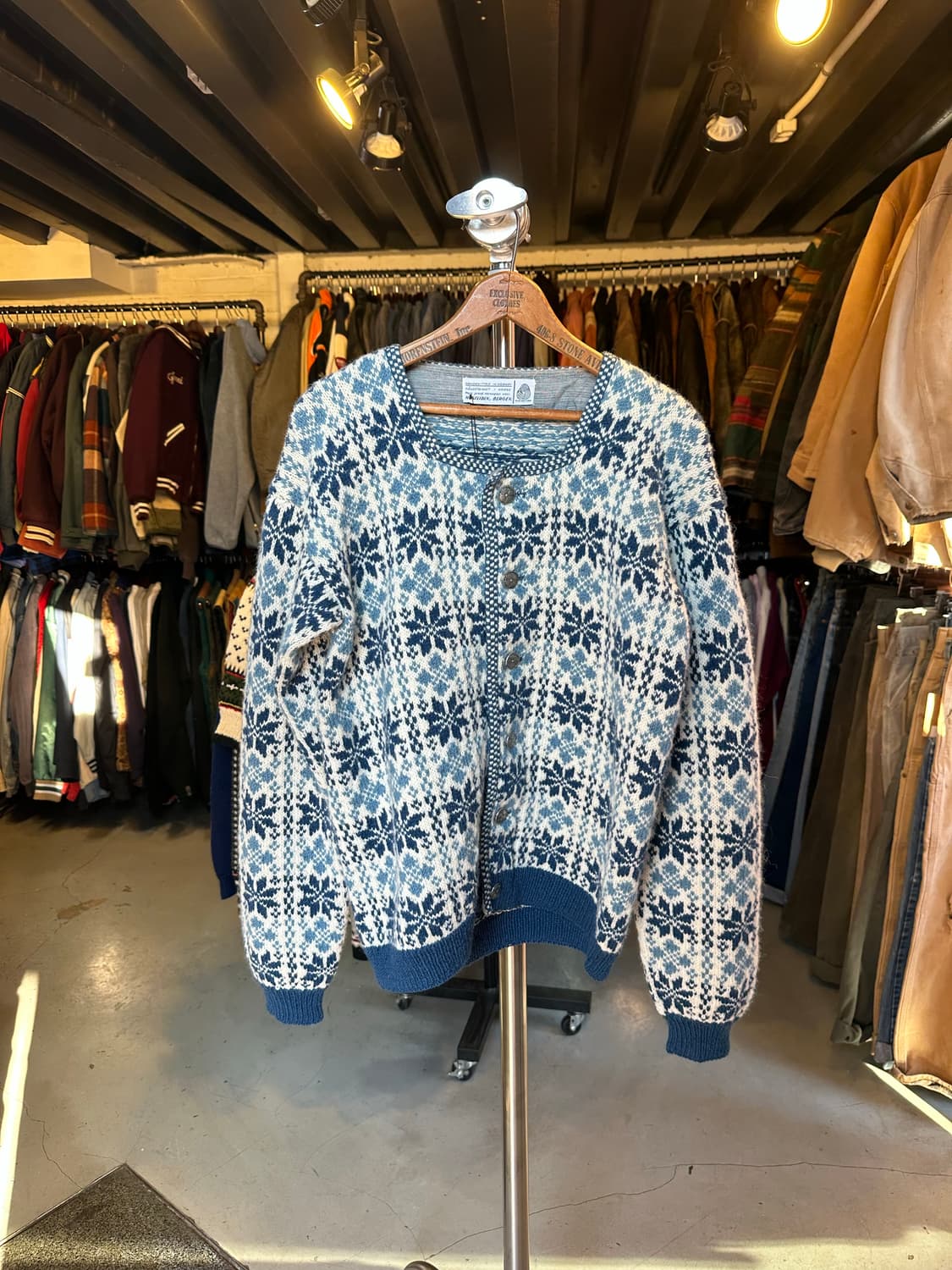 Husfliden Bergen 핸드니트 헤비 울 노르딕 스웨터 상품이미지1