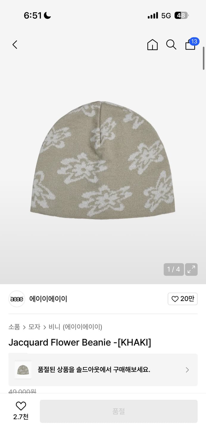 에이이에이이 비니 상품이미지1