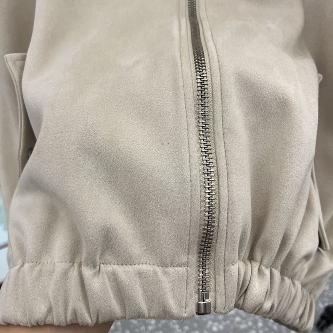 자라 ZARA 스웨이드 오버핏 가오리핏 자켓 105 C05721 상품이미지6