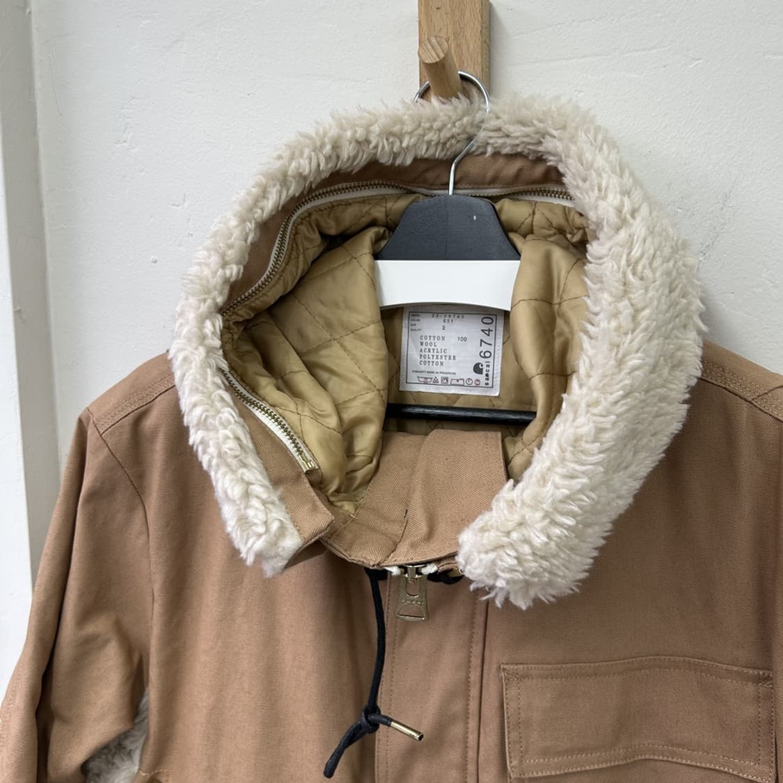 15276 - 23F/W 사카이 X 칼하트 WIP 캔버스 시베리안 파카  상품이미지4