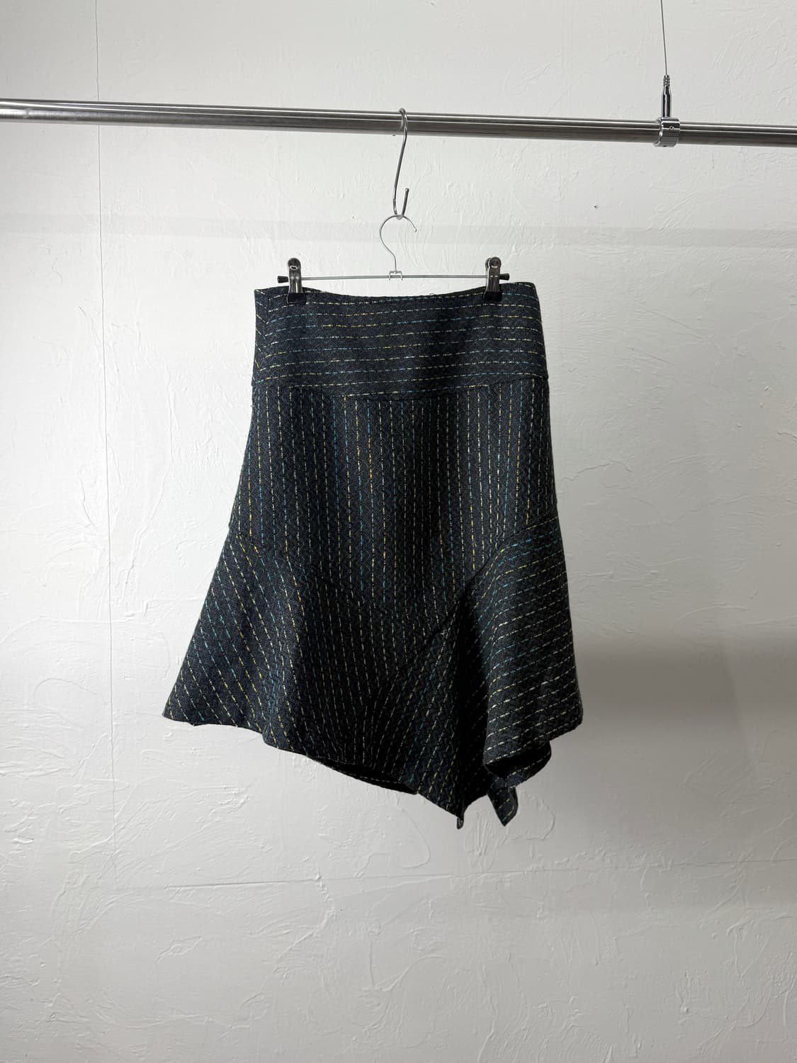 JPN 언발란스 절개 랩 스커트 상품이미지5