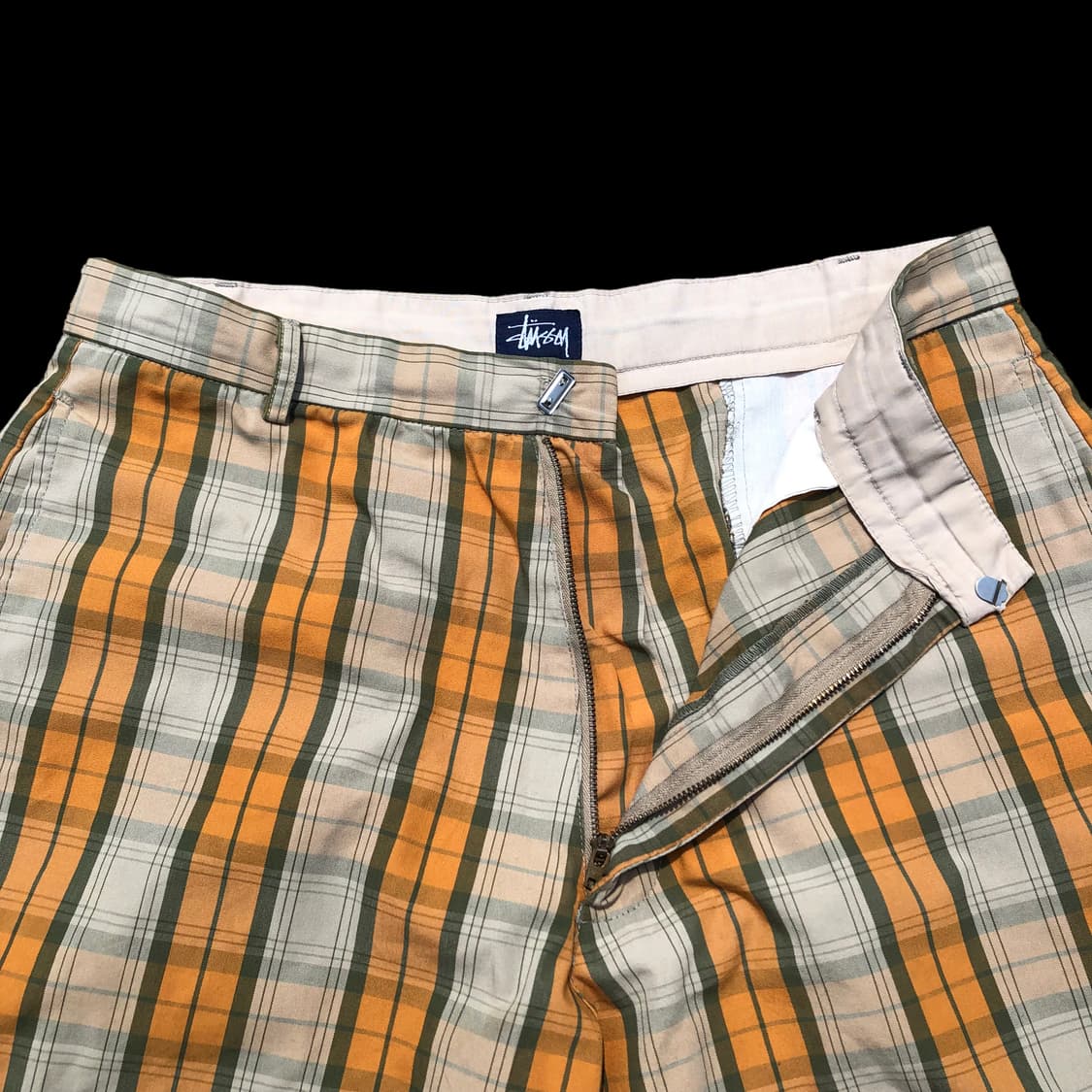 [32] Stussy 스투시 체크 5부 하프 팬츠 상품이미지5