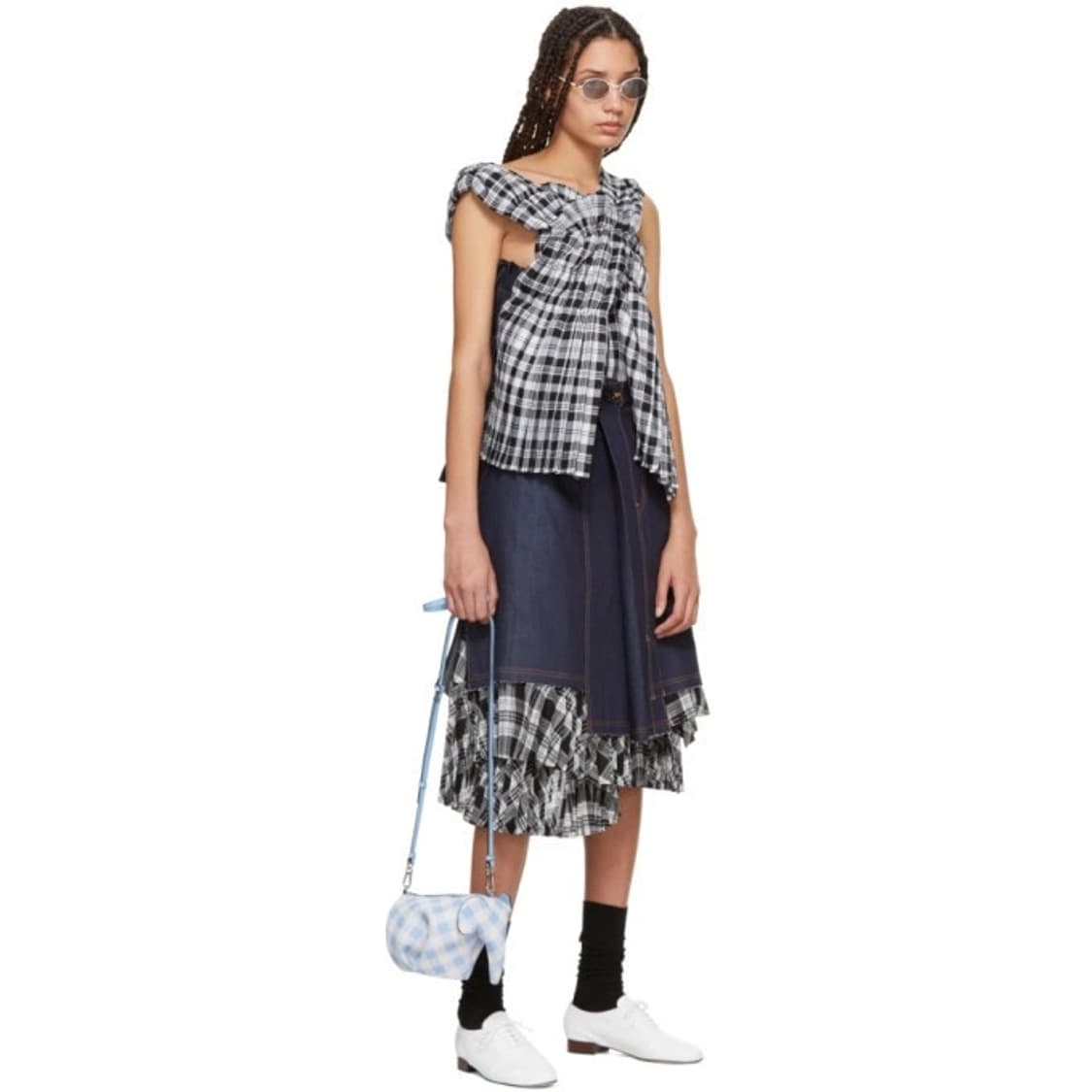 꼼데가르송 트리콧 데님스커트 상품이미지1