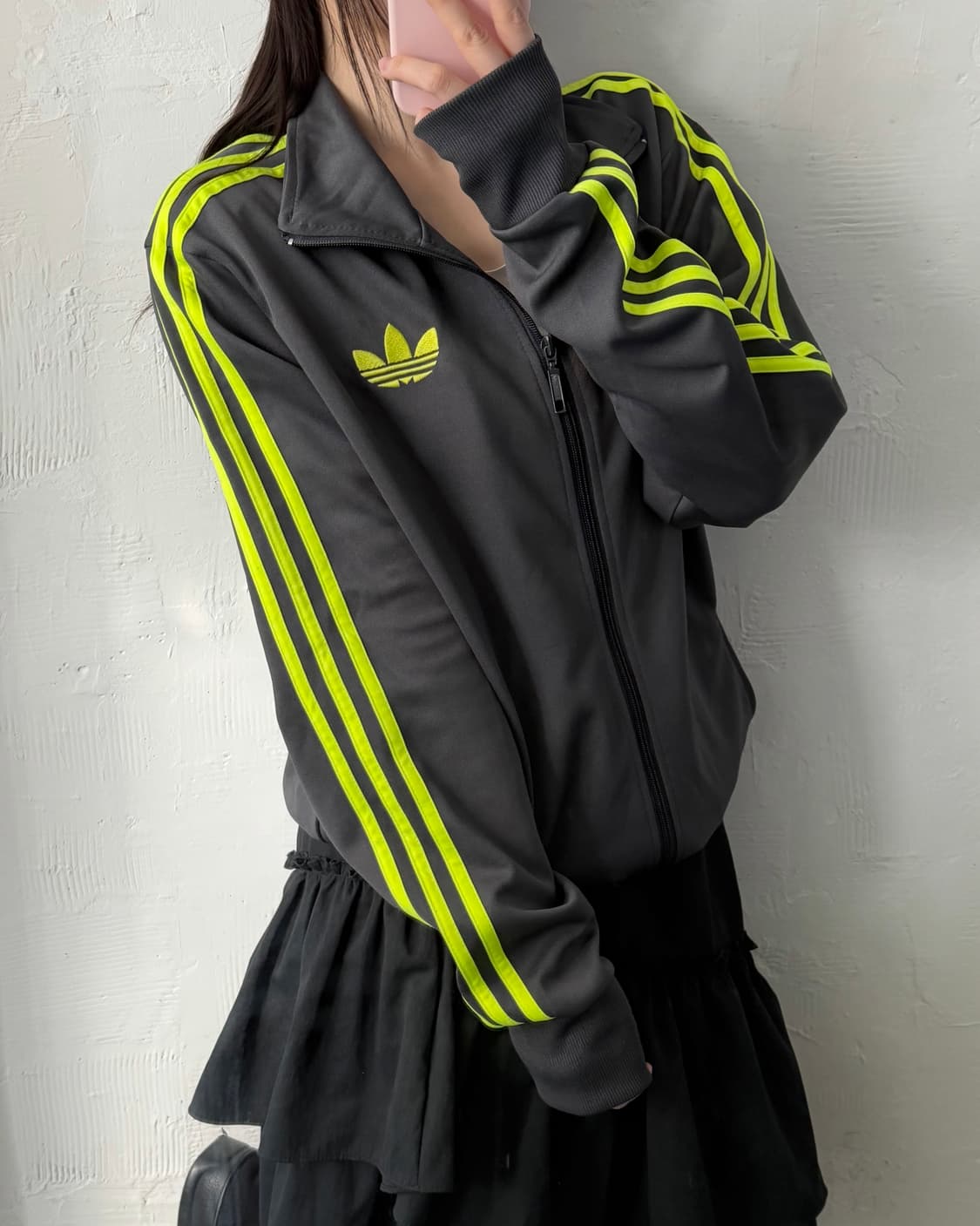 Adidas 아디다스 그레이/라임 파이어버드 트랙탑 상품이미지3