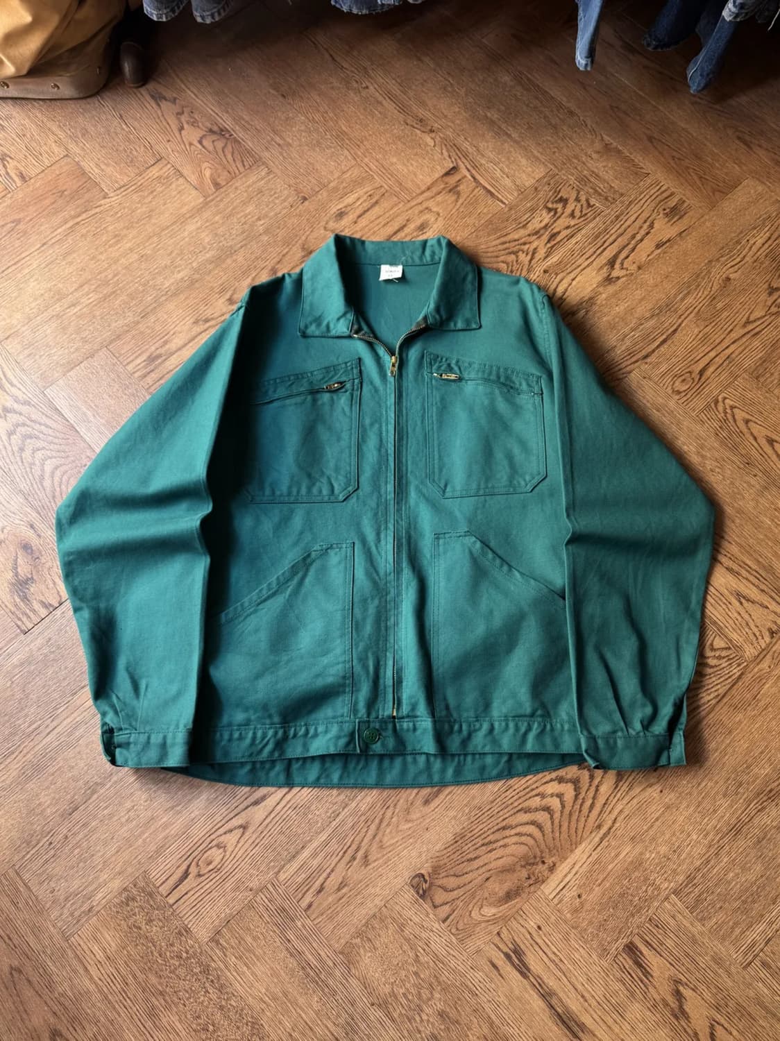 [L]Made in France 그린 메카닉 프렌치 워크 자켓 상품이미지1