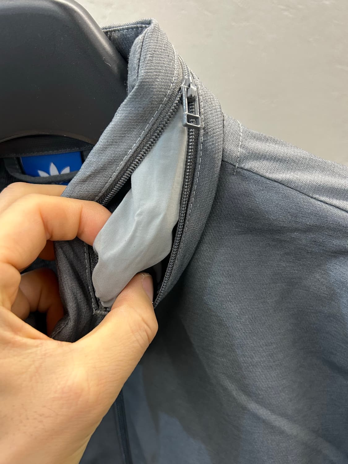 아디다스 하프집업 아노락 그레이/화이트 상품이미지7