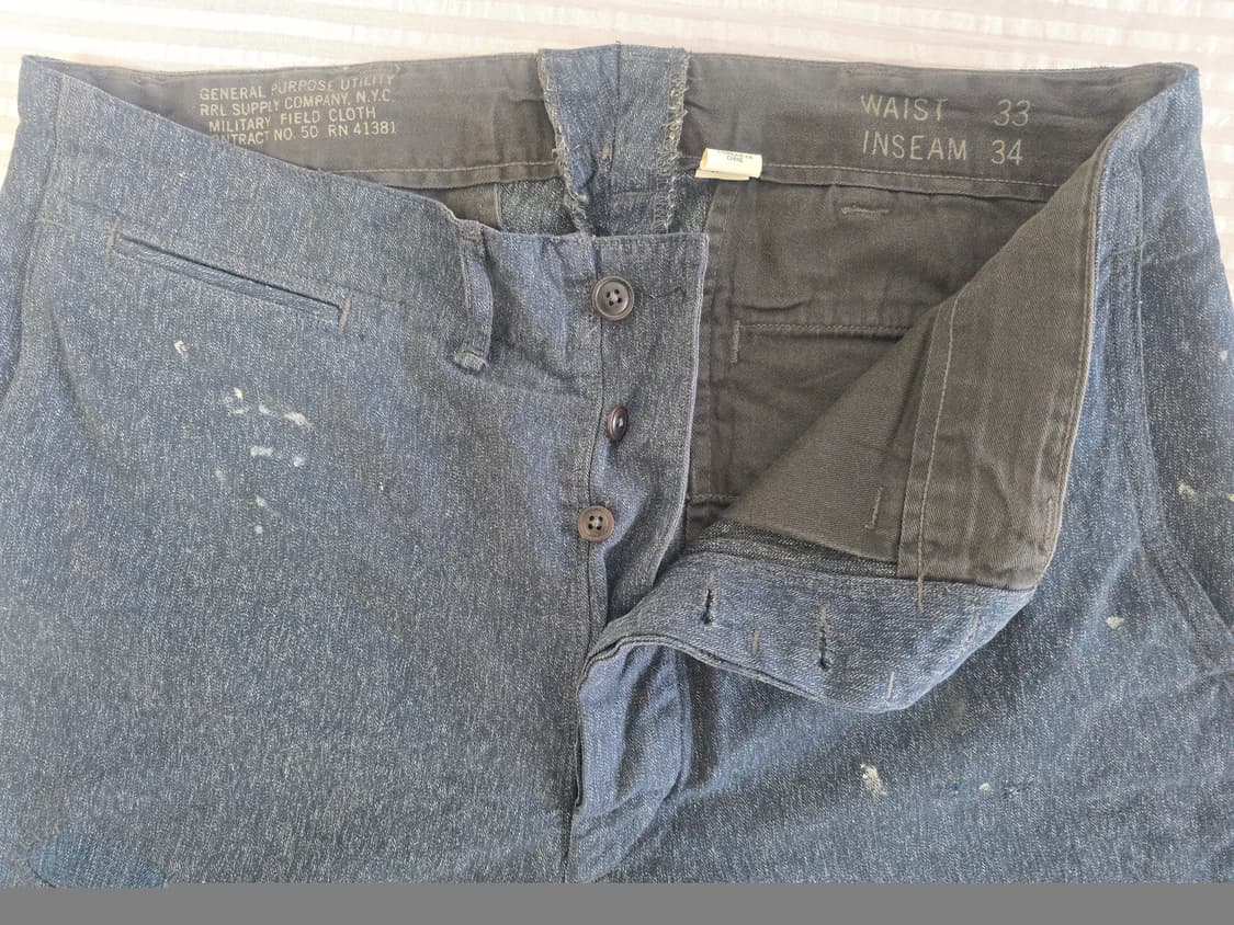 ​[RRL] 더블알엘 신치백 빈티지 더티 워싱 데님 (34x32) 상품이미지2
