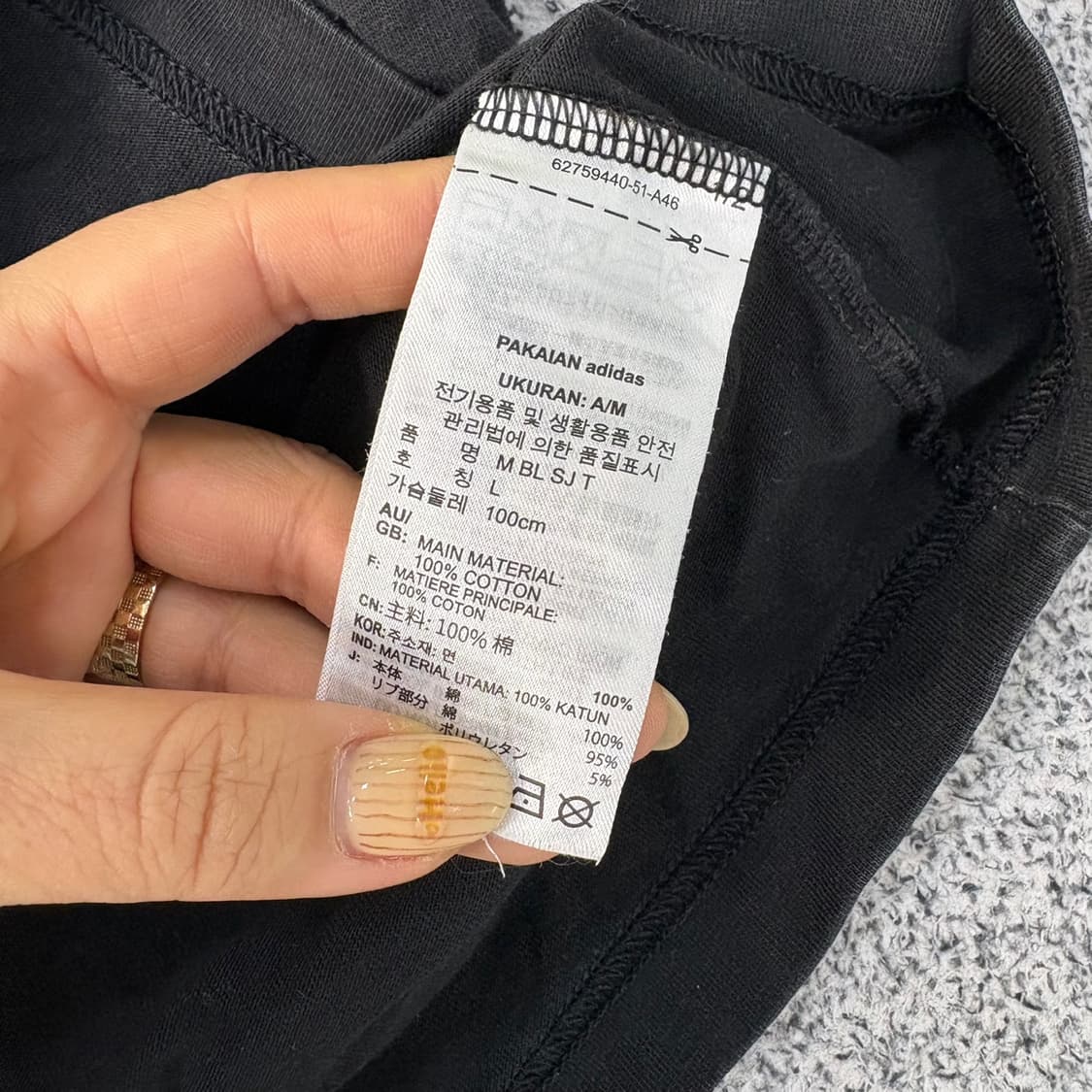 L 아디다스 빅로고 반팔 티셔츠 0414J 상품이미지5