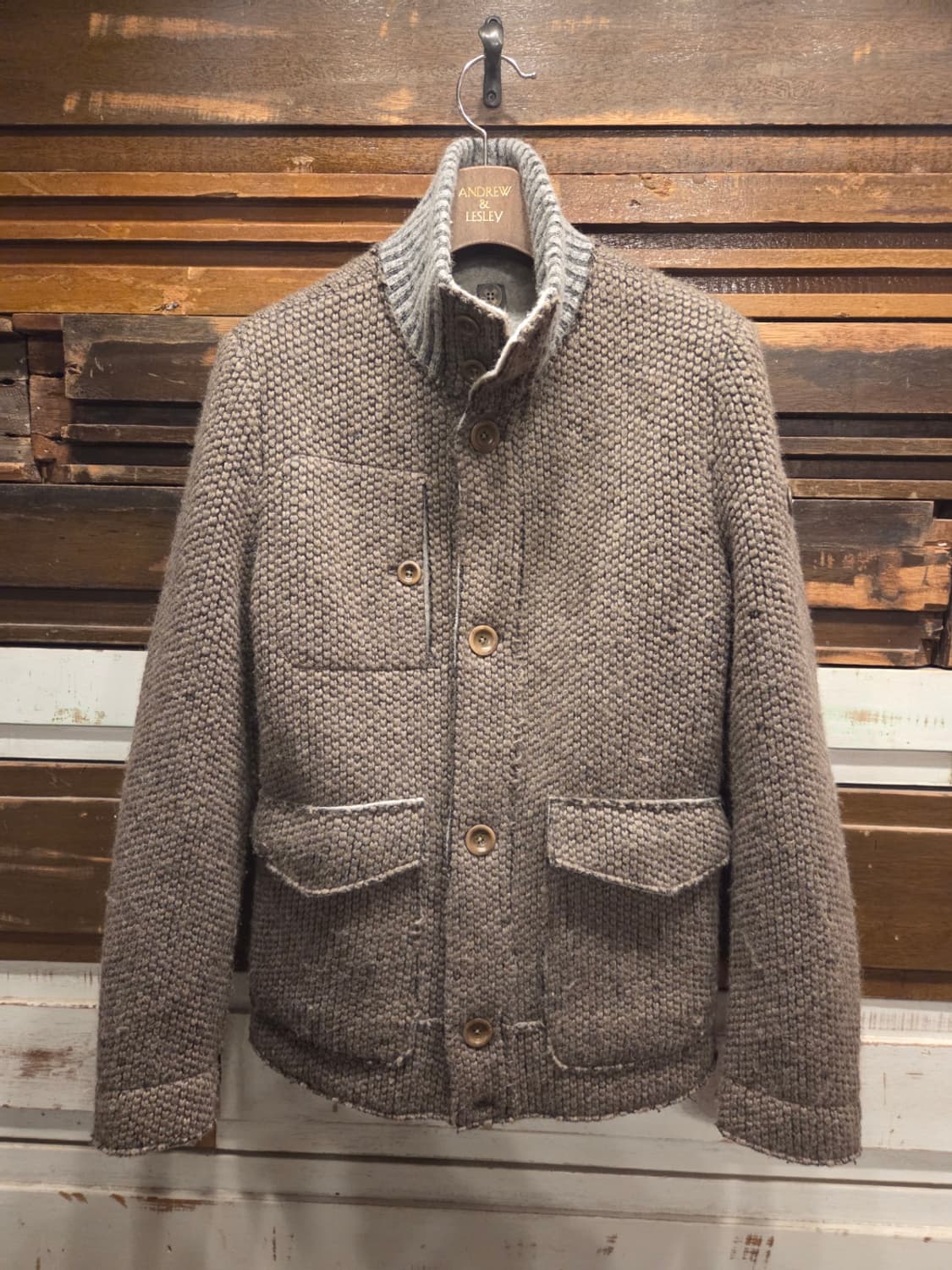 스위스 크리스 니트블루종 상품이미지1