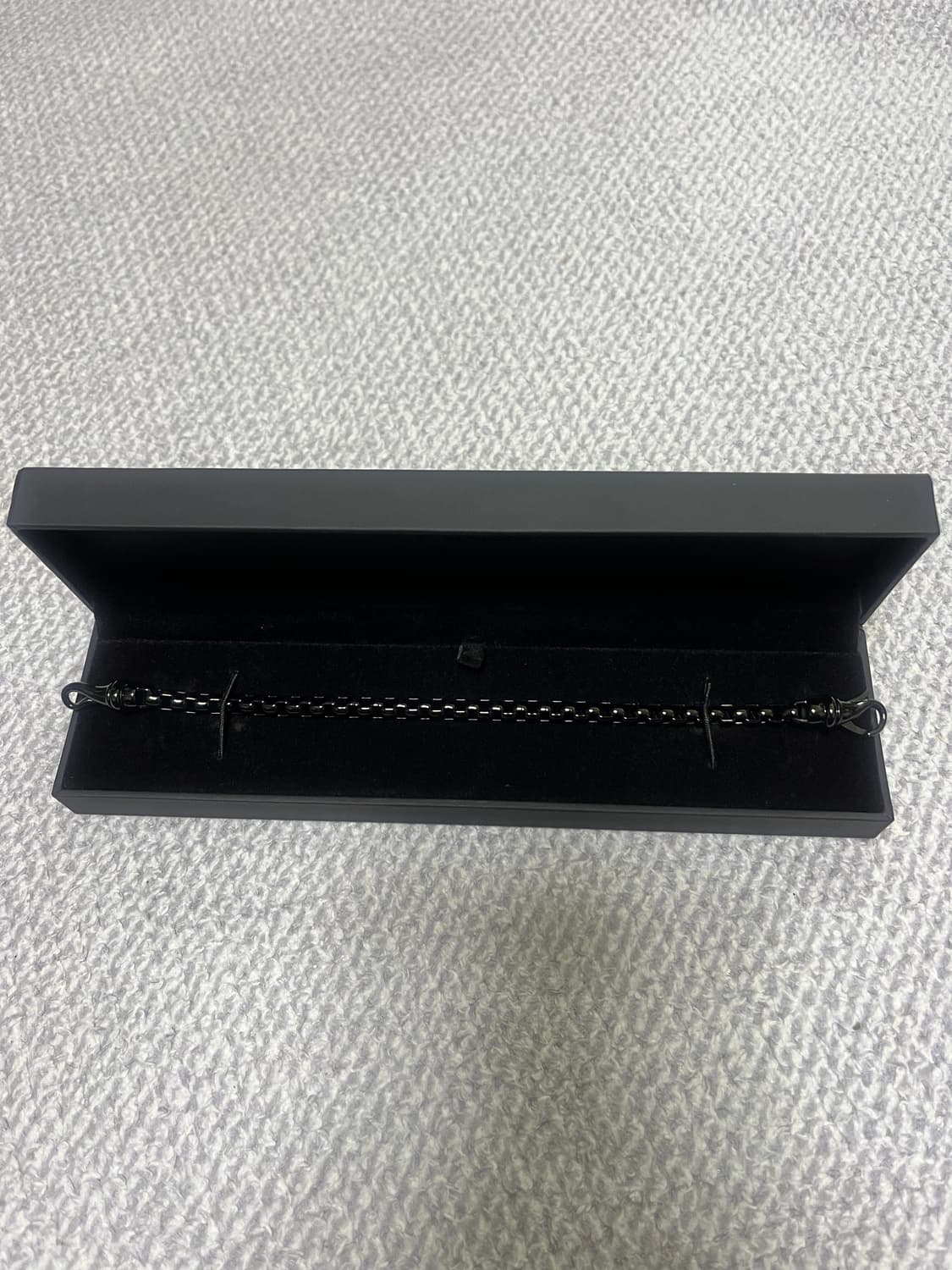 SHR jewelry 스테인레스 체인팔찌 블랙 새상품 상품이미지1