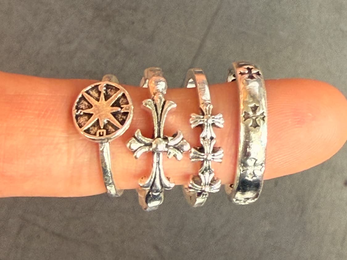 Chrome mood Silver ring 상품이미지2