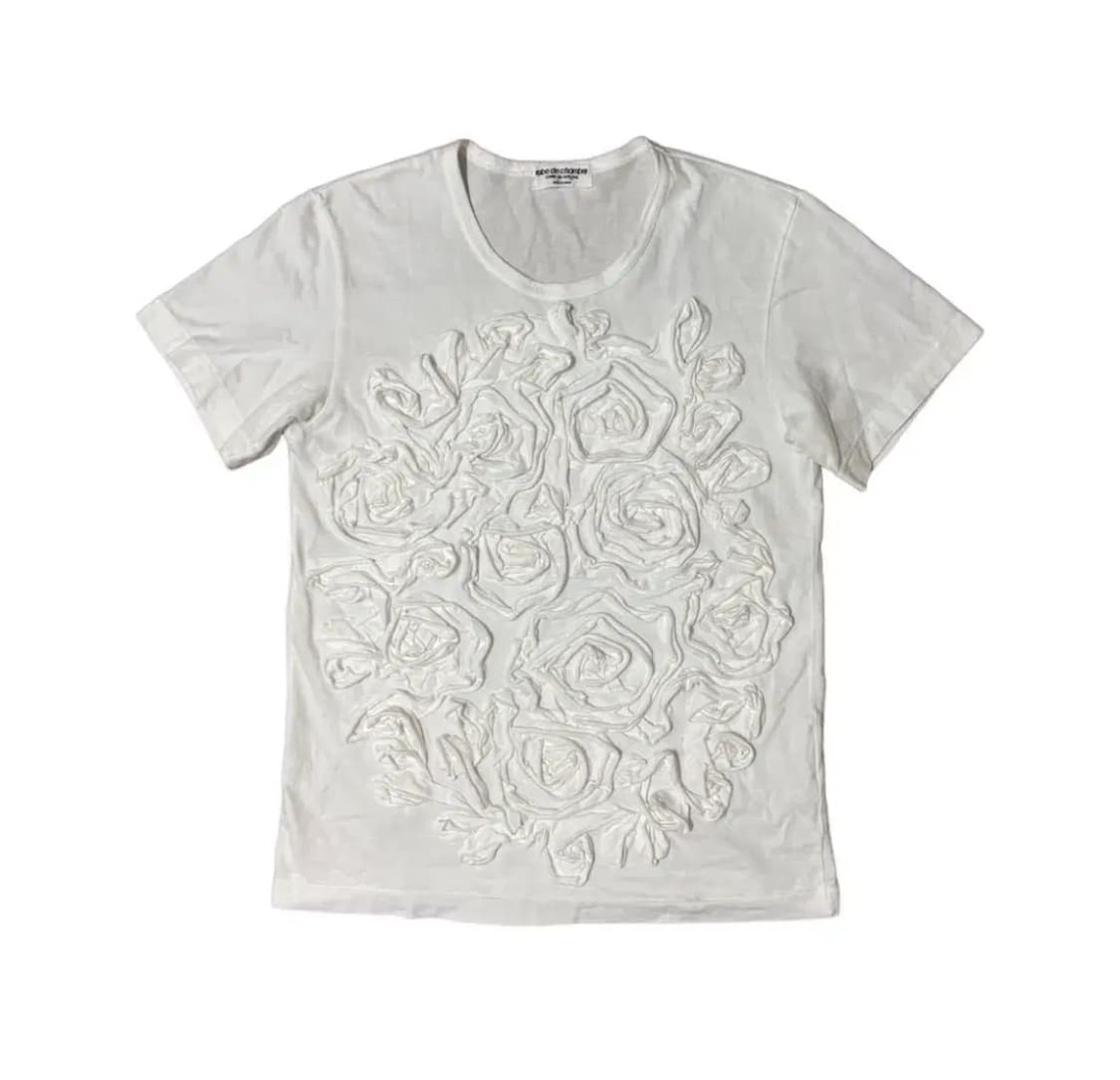 구해요 )8꼼데가르송 플라워 티셔츠 로즈  flower rose 상품이미지1