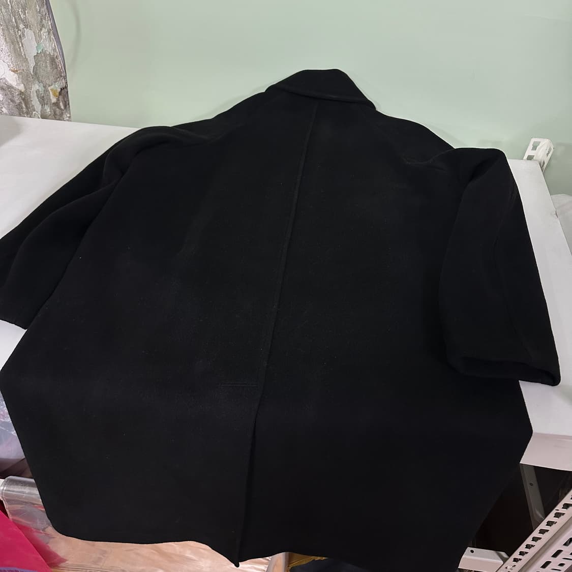 95-100 라퍼지스토어 블랙 발마칸코트 상품이미지4