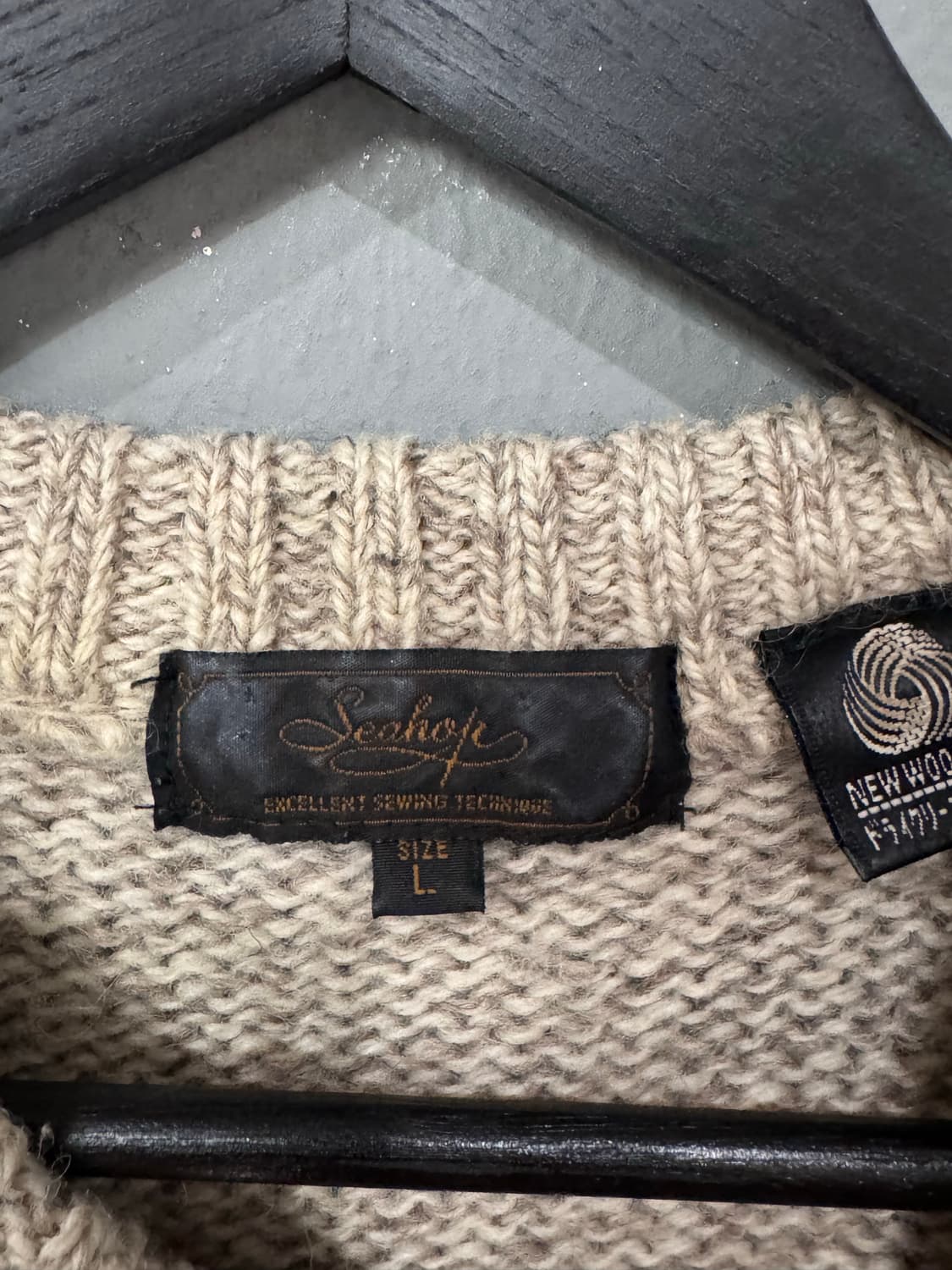 Seahop 버튼업 울 니트 스웨터  상품이미지4