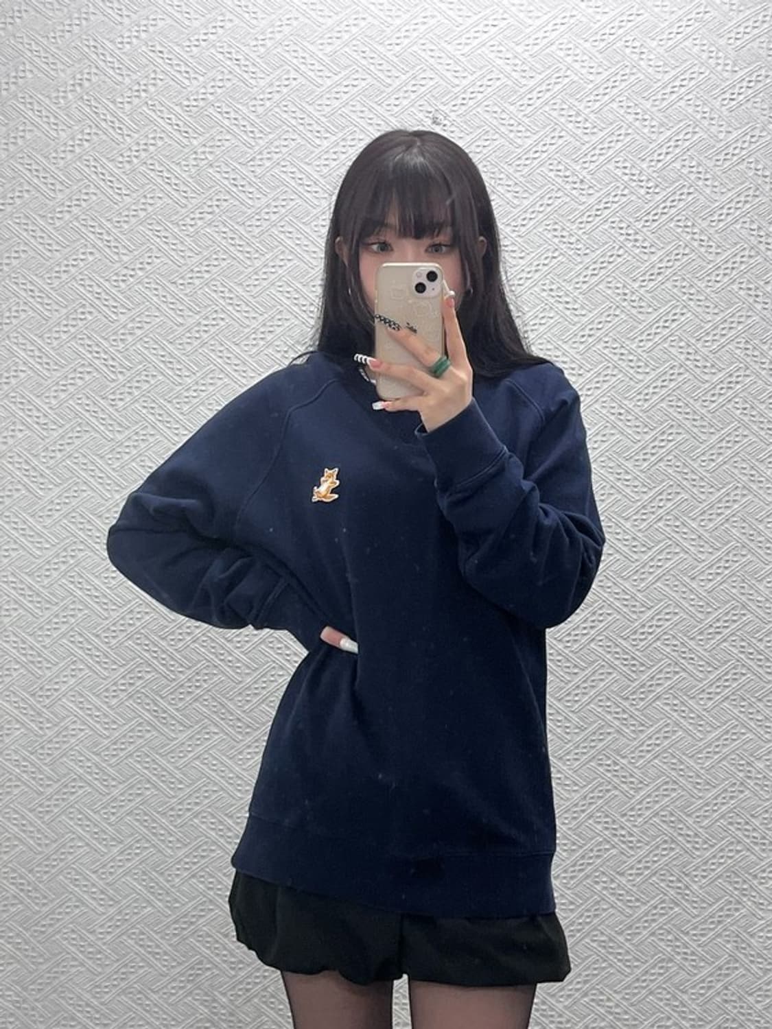 메종키츠네 빈티지 모던 캐주얼 칠랙스 폭스 맨투맨 XL C10652 상품이미지2