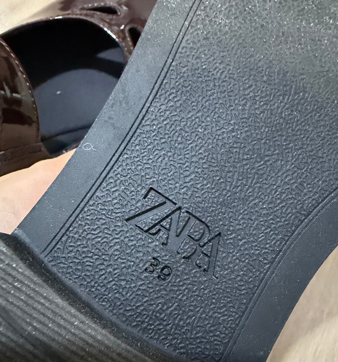 자라 플랫폼 메르세데스 슈즈, 버건디 레드 상품이미지3