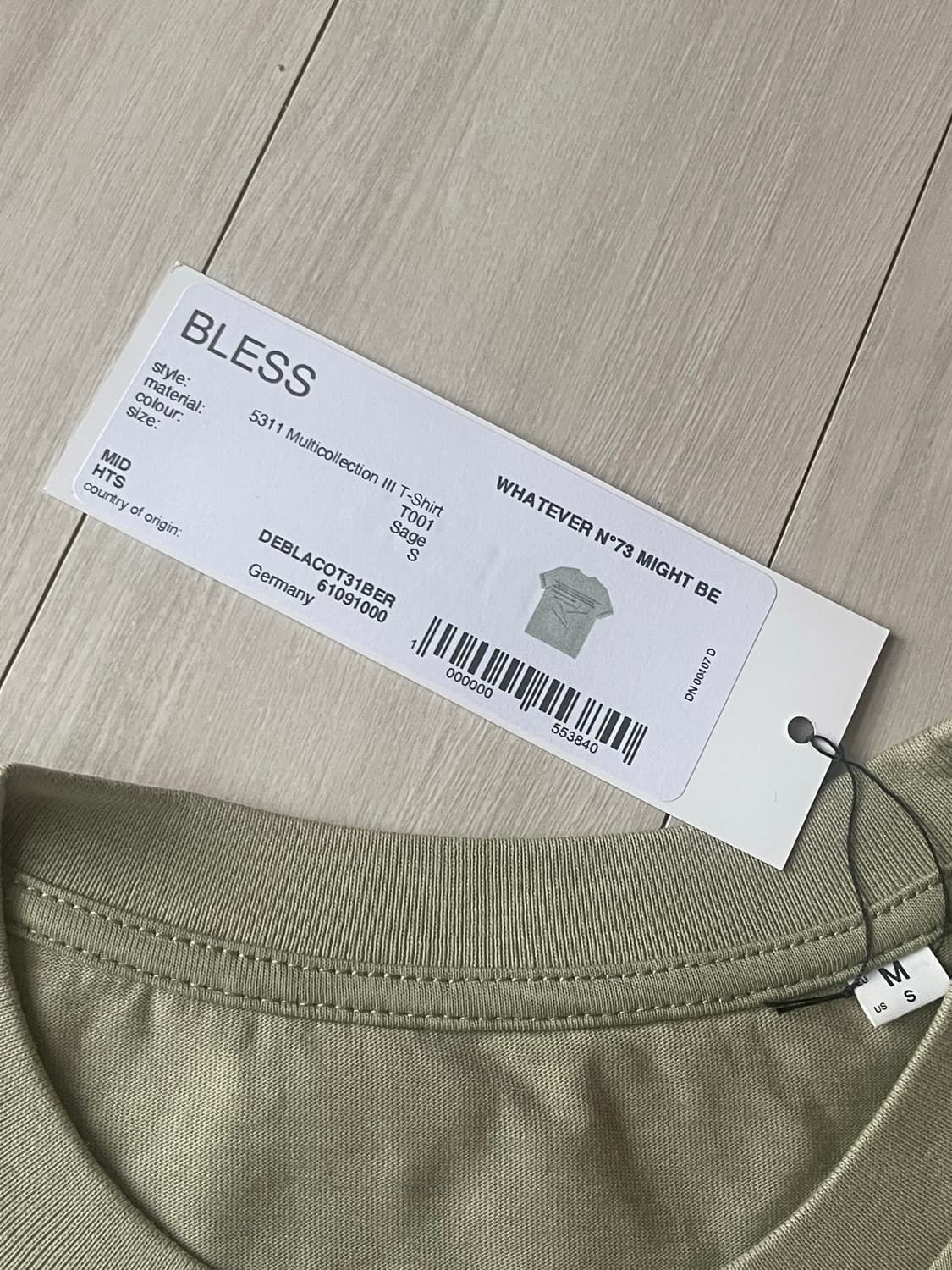 BLESS 블레스 멀티컬렉션 III 티셔츠 S 새상품 상품이미지4