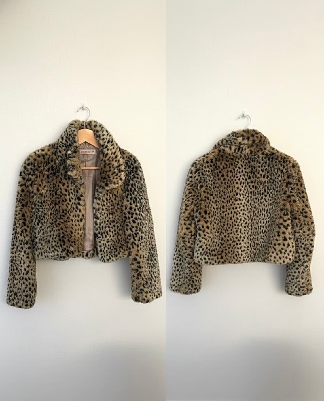 레오파드 크롭자켓 상품이미지1