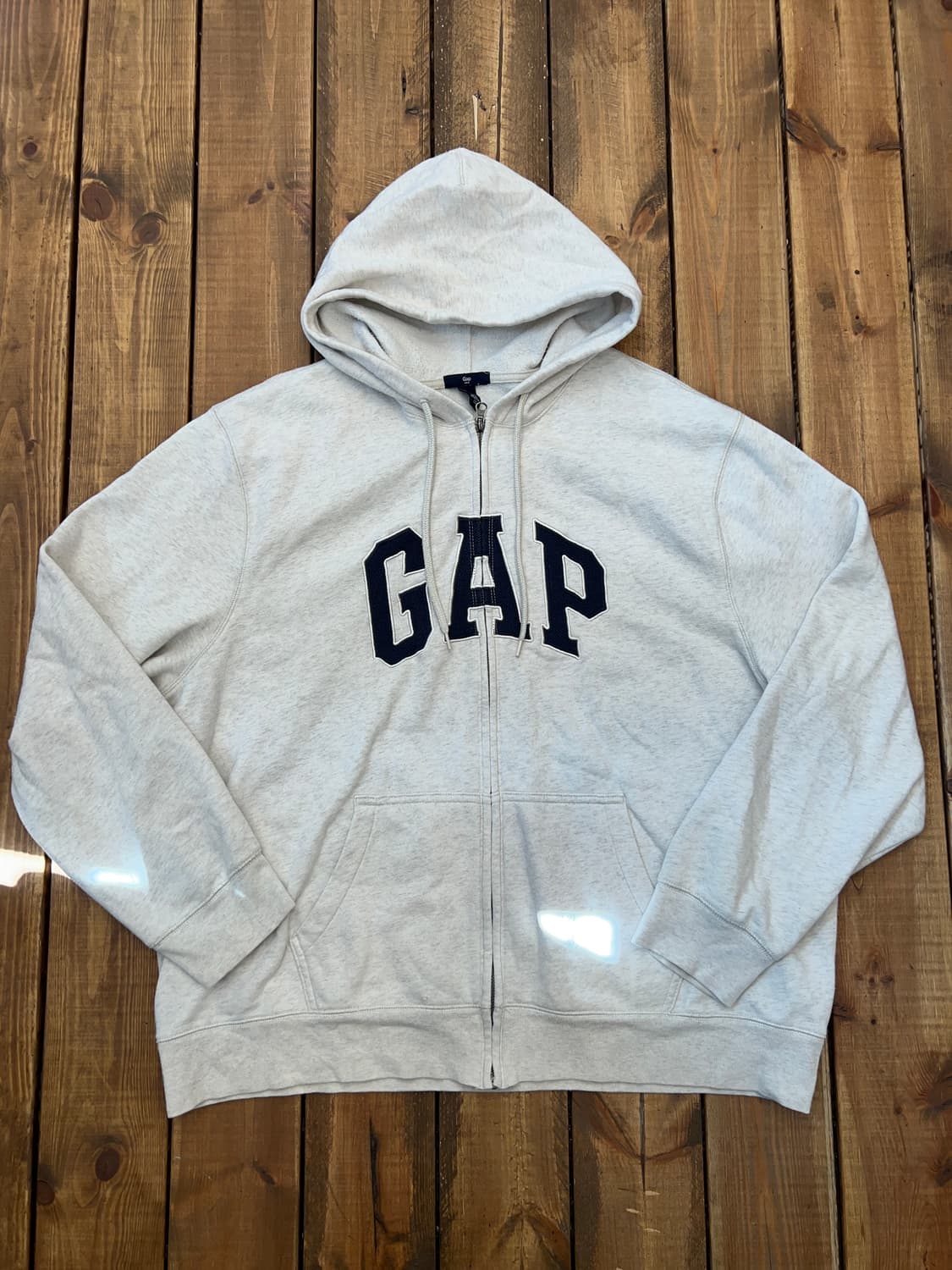 GAP 그레이쉬 화이트 로고 후드집업 상품이미지7