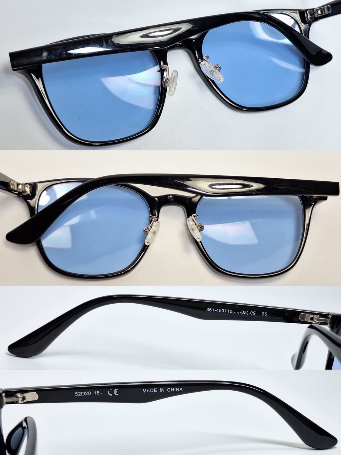 유니클로 블랙 스퀘어 선글라스 겸 안경테 361-453710 일본 수입 상품이미지2