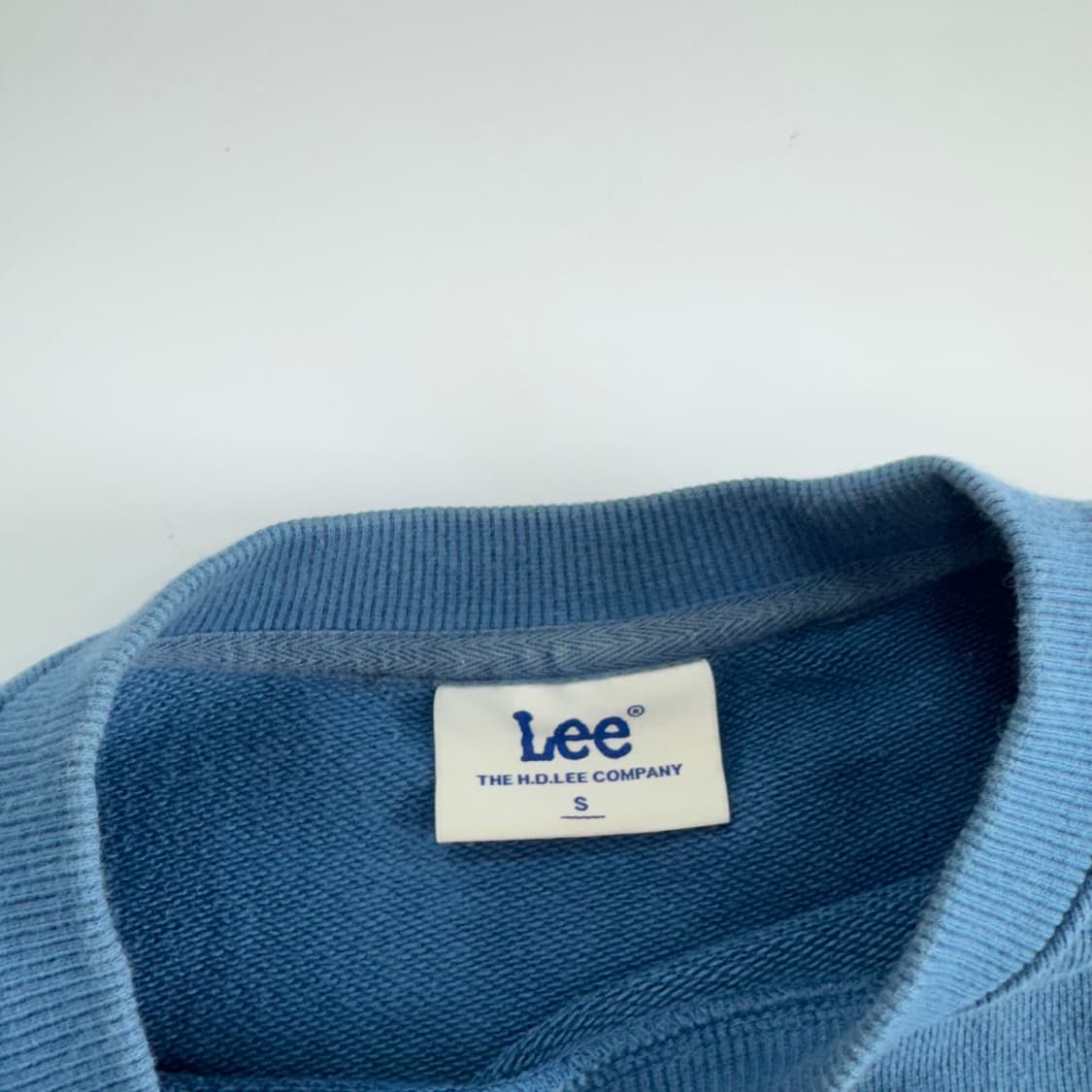 Lee 리 옐로우 로고 블루 맨투맨 상품이미지6