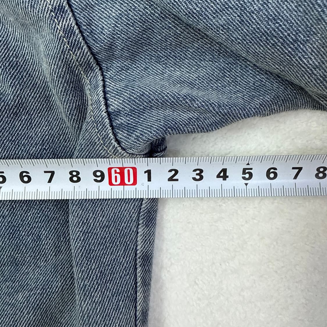 실측확인 빈티지 데님 반팔 자켓 0310T 상품이미지5