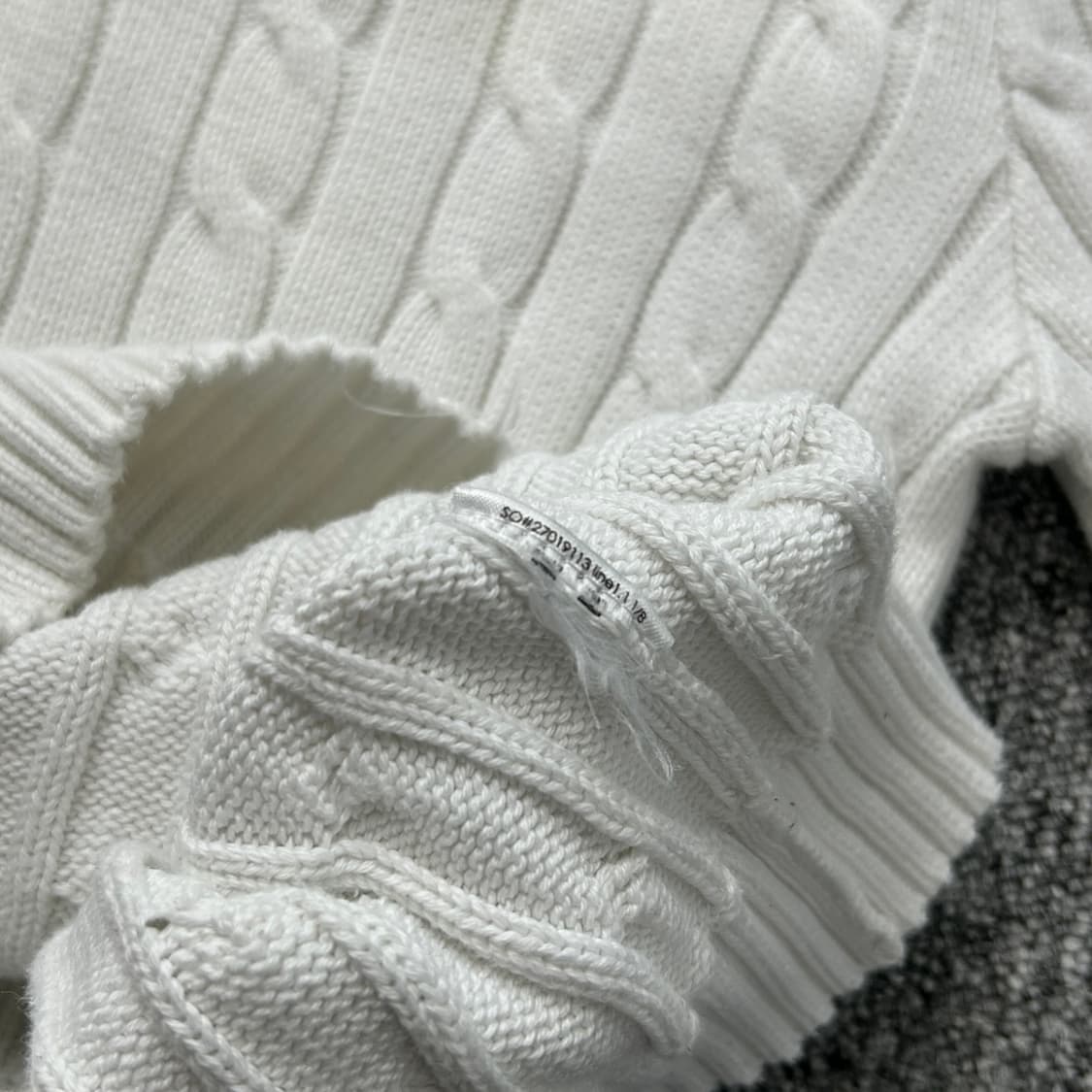 폴로 랄프로렌 화이트 케이블 니트  상품이미지8
