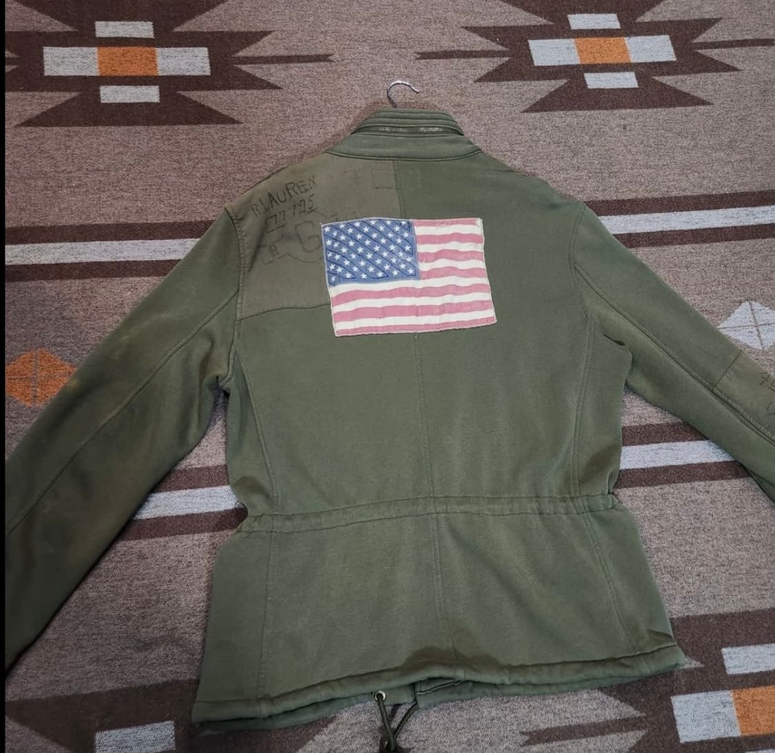 폴로 데님앤서플라이 스웻 M-65 필드 자켓 L 성조기 상품이미지2