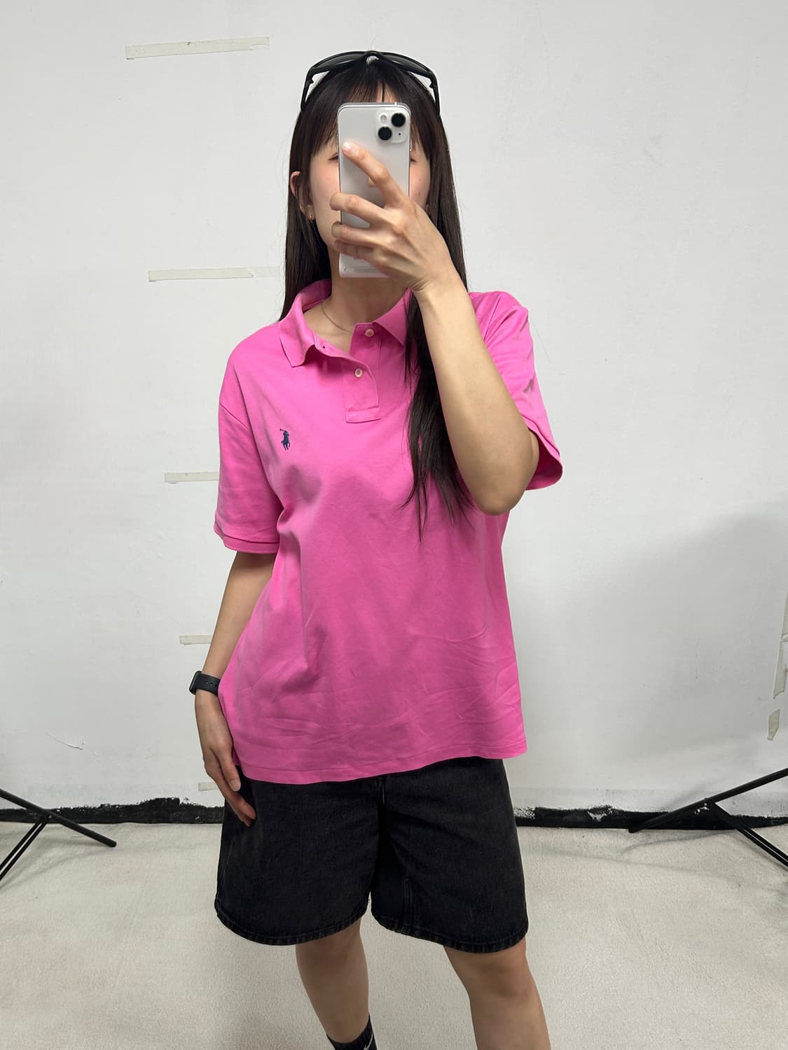 폴로 랄프로렌 포니로고 카라 티셔츠 핫핑크 상품이미지2