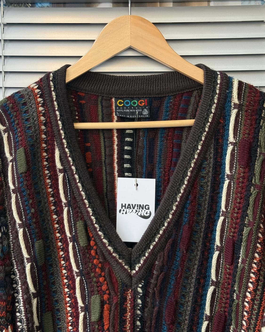 COOGI australia V-neck cable knit 상품이미지2