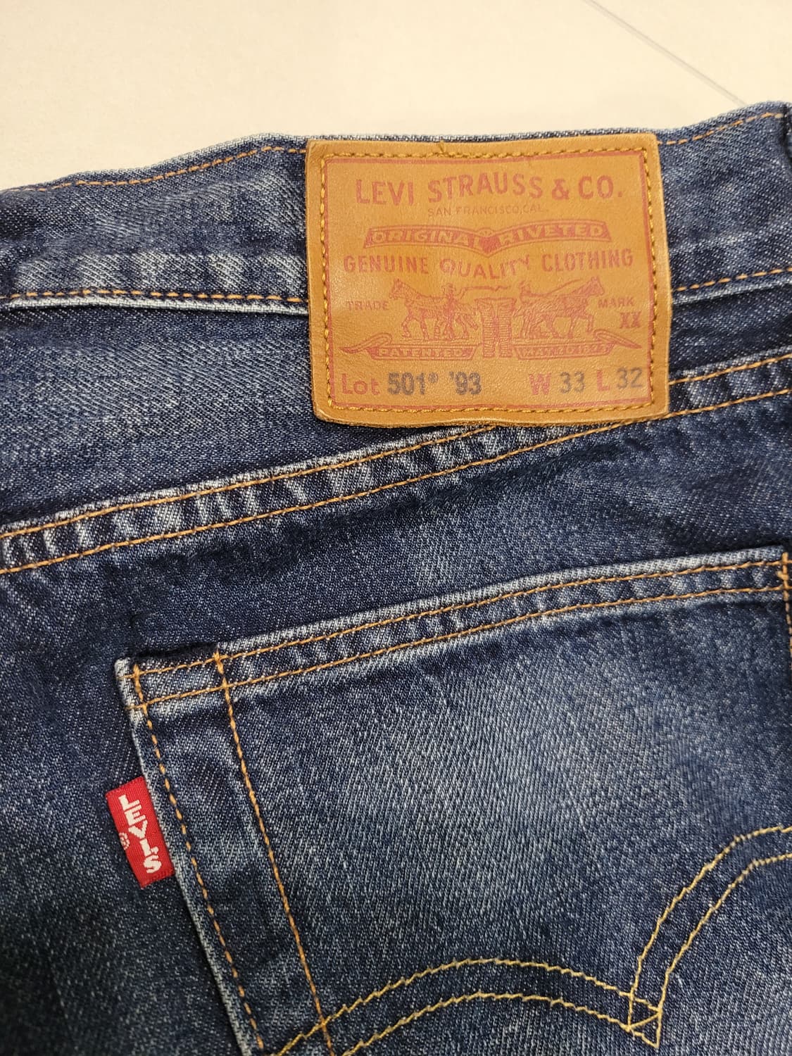 1993년의 감성 그대로, 리바이스 501 '93 셀비지 (33x32)  상품이미지5