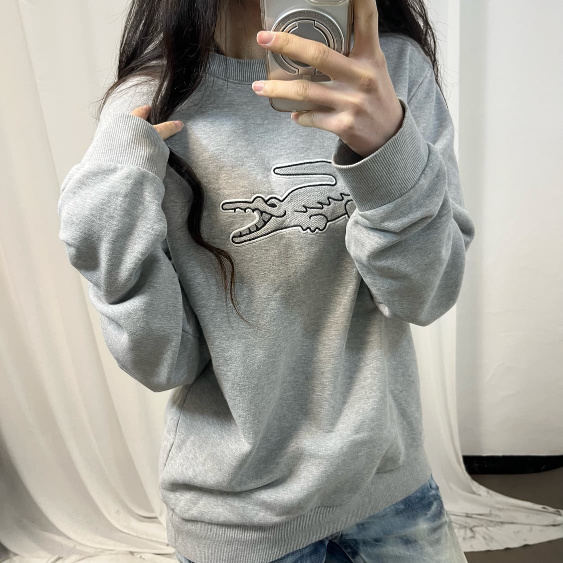 Lacoste Grey Sweatshirt 상품이미지3